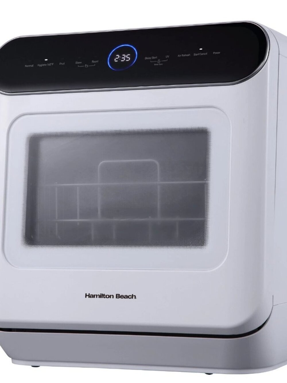 Hamilton Beach, Portable Countertop Dishwasher, 6L Built-In Water Tank, White